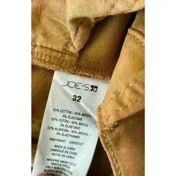 Joe's Jeans The Charlie Ankle Coated Maple Brown Size 32 - Picture 9 of 9